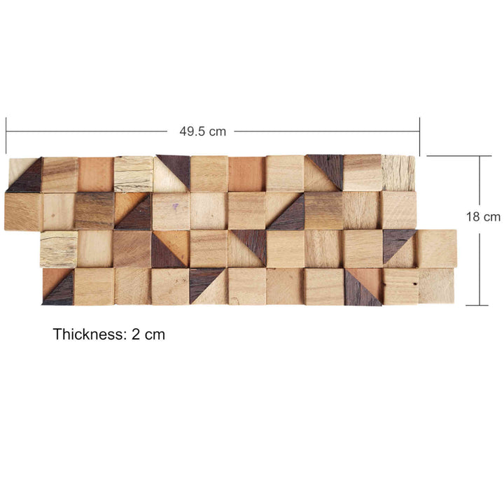 Ξύλινη επένδυση τοίχου Pyramid Cube