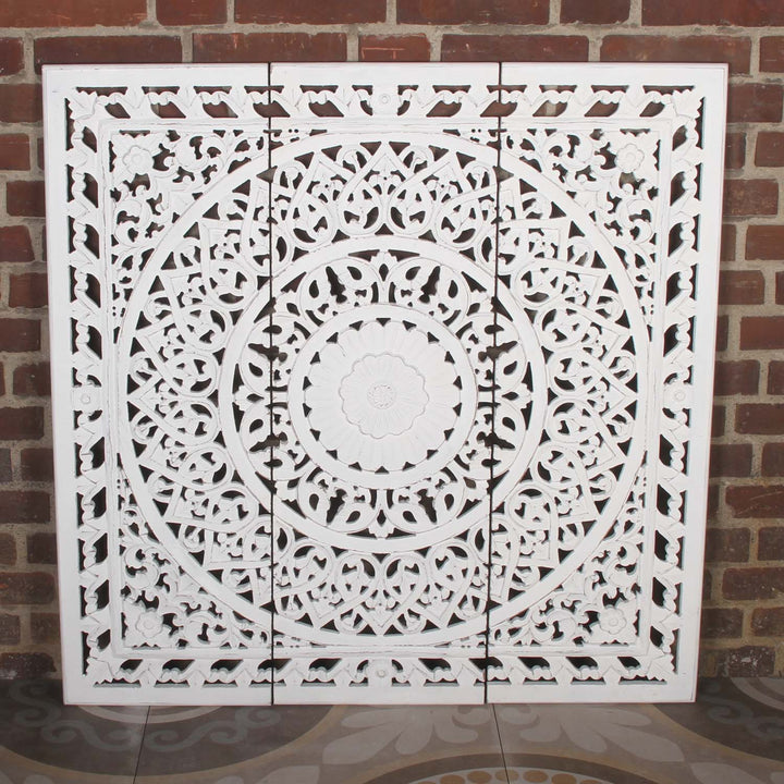 Ινδικό ξύλινο Mandala Hawa