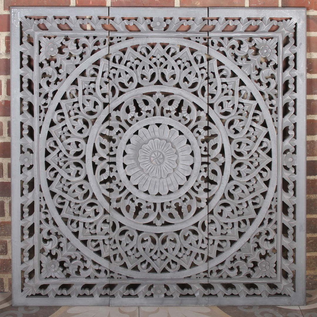 Ινδικό ξύλινο Mandala Haya