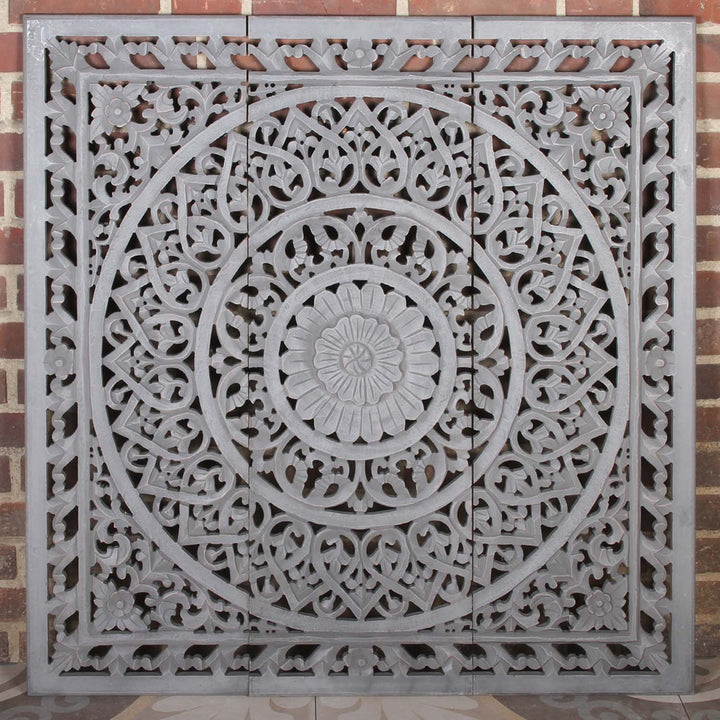 Ινδικό ξύλινο Mandala Haya