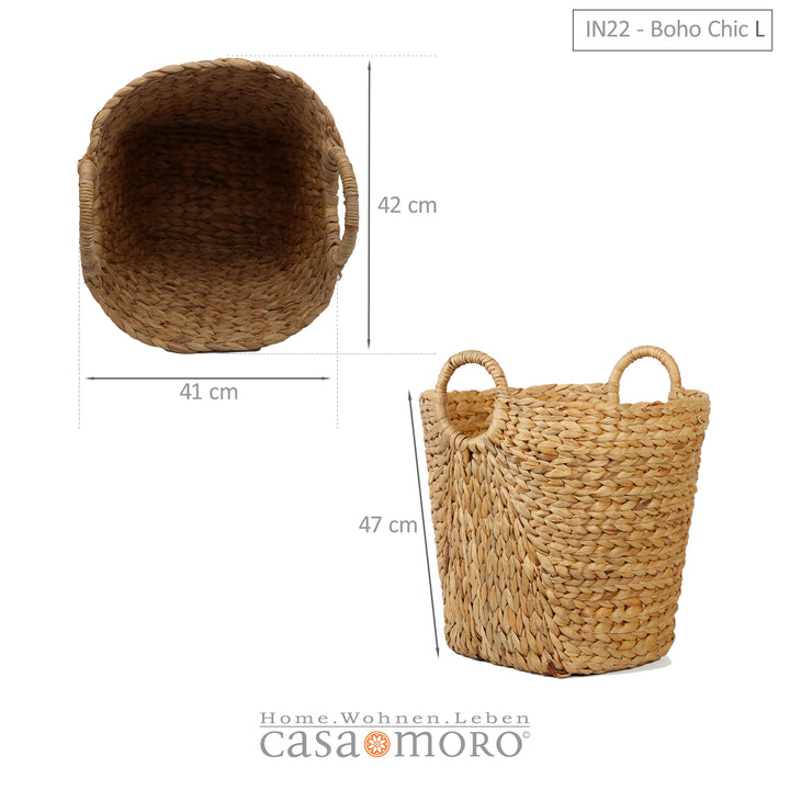 Τσάντα καλαθιού Boho Chic L