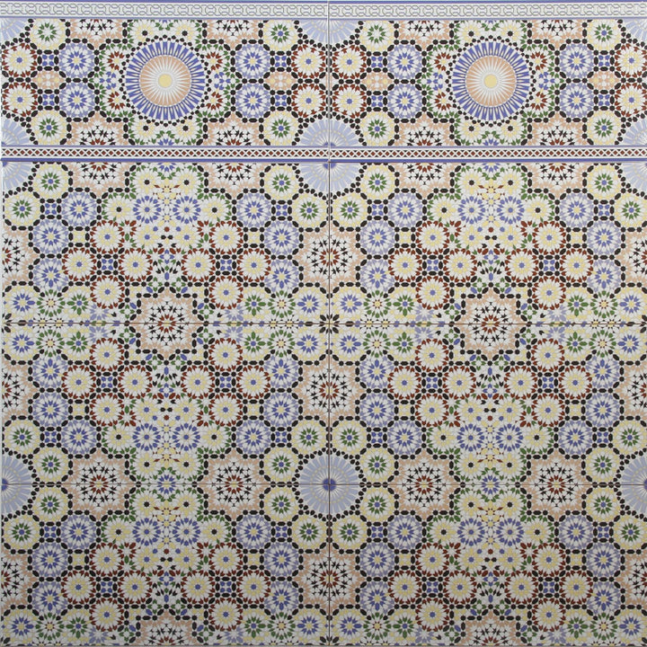 Μαροκινά πλακάκια τοίχου 50x25 cm – μωσαϊκό σχέδιο