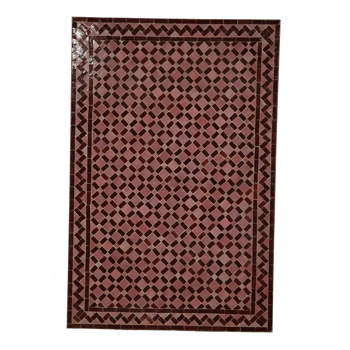 Τραπεζαρία μωσαϊκό 120x80 πλακάκι Bordeaux