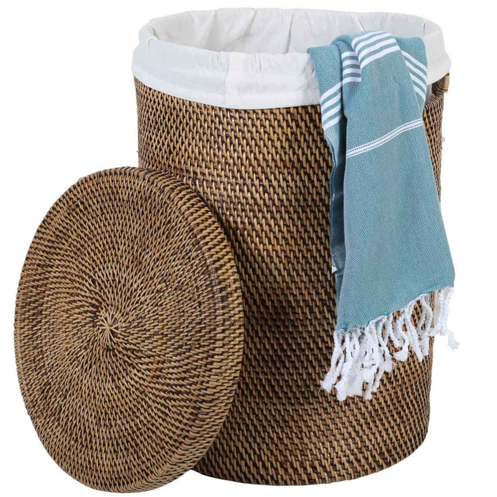 Καλάθι ρούχων από Rattan Cleo Brown