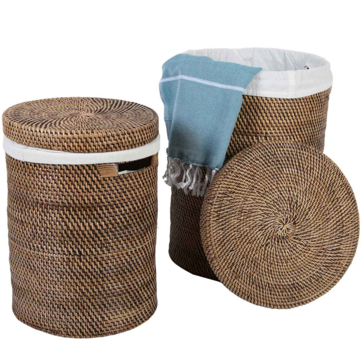 Καλάθι ρούχων από Rattan Cleo Brown