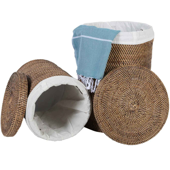 Καλάθι ρούχων από Rattan Cleo Brown