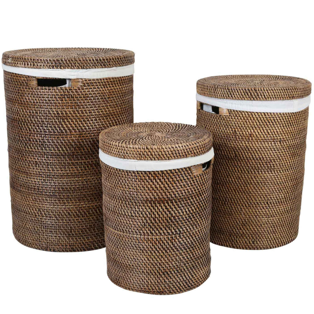 Καλάθι ρούχων από Rattan Cleo Brown