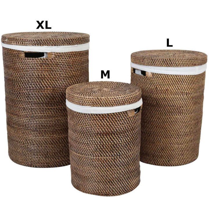 Καλάθι ρούχων από Rattan Cleo Brown