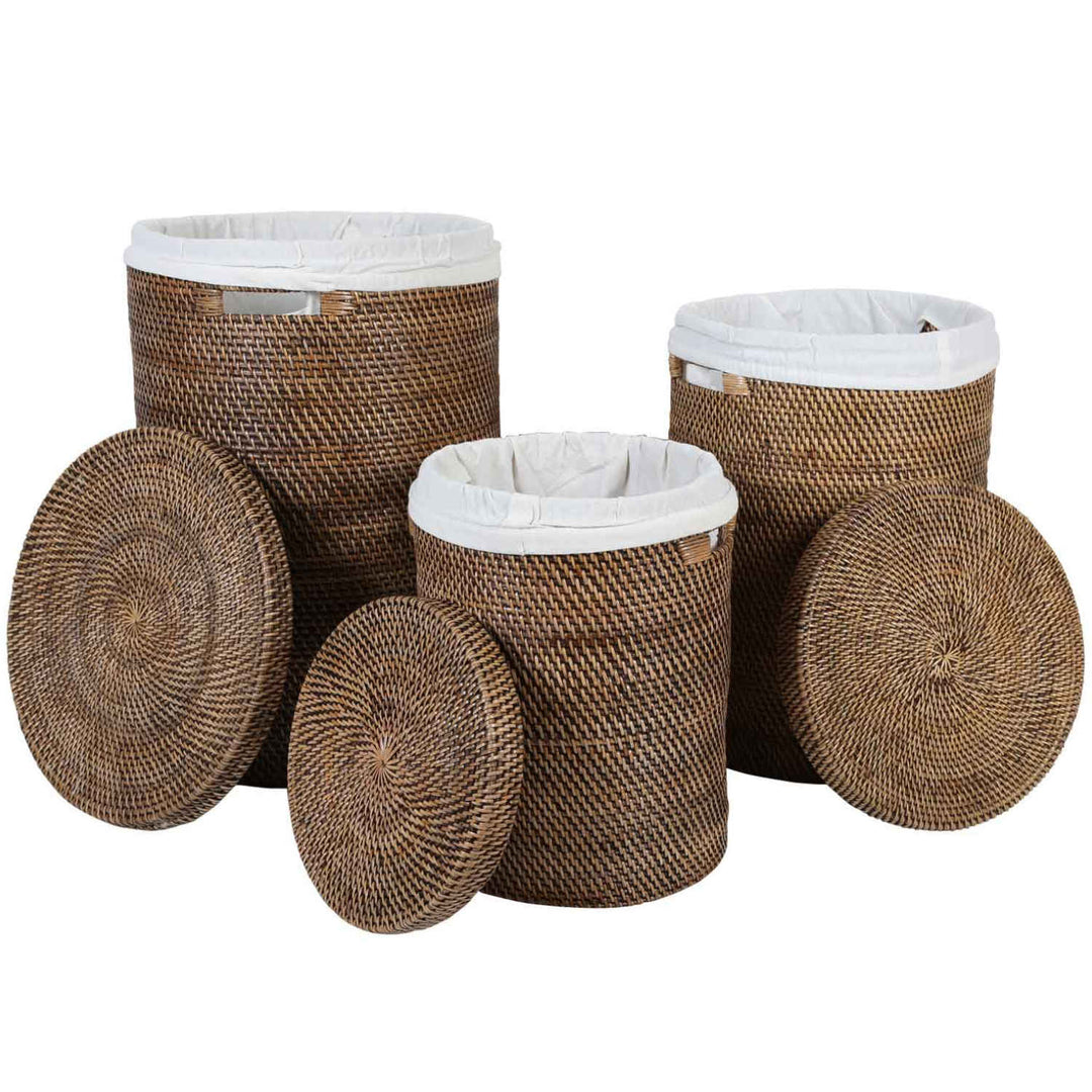 Καλάθι ρούχων από Rattan Cleo Brown