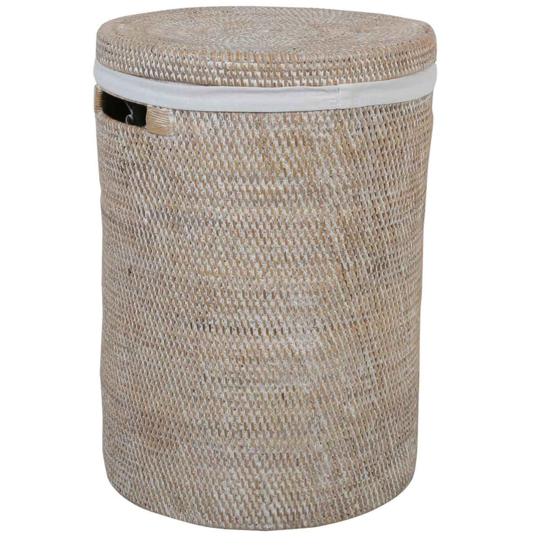 Καλάθι ρούχων από Rattan Cleo White