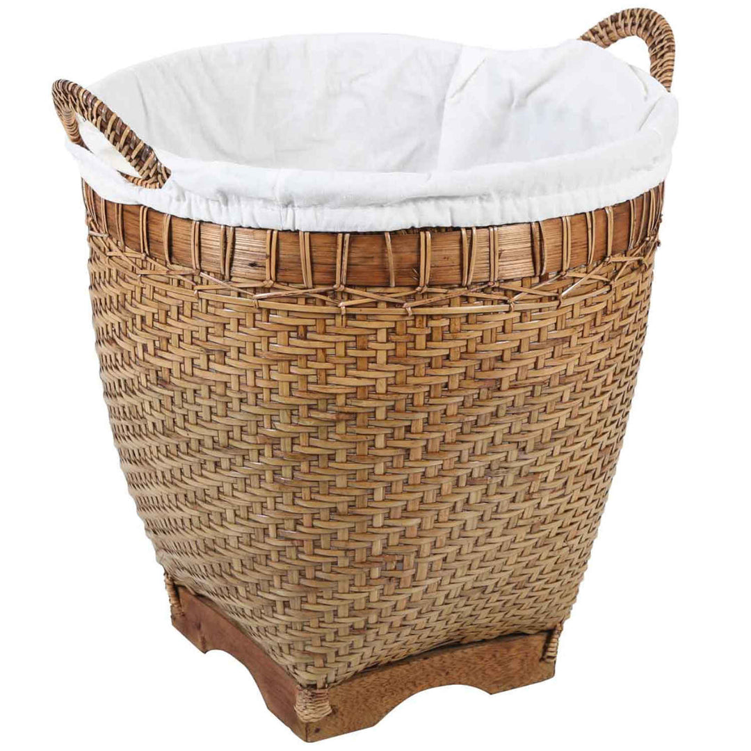Καλάθι ρούχων από Rattan Lea με χερούλι
