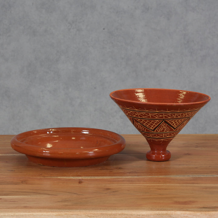 Εφυαλωμένο ταγινάκι "Agadir" – 34 cm