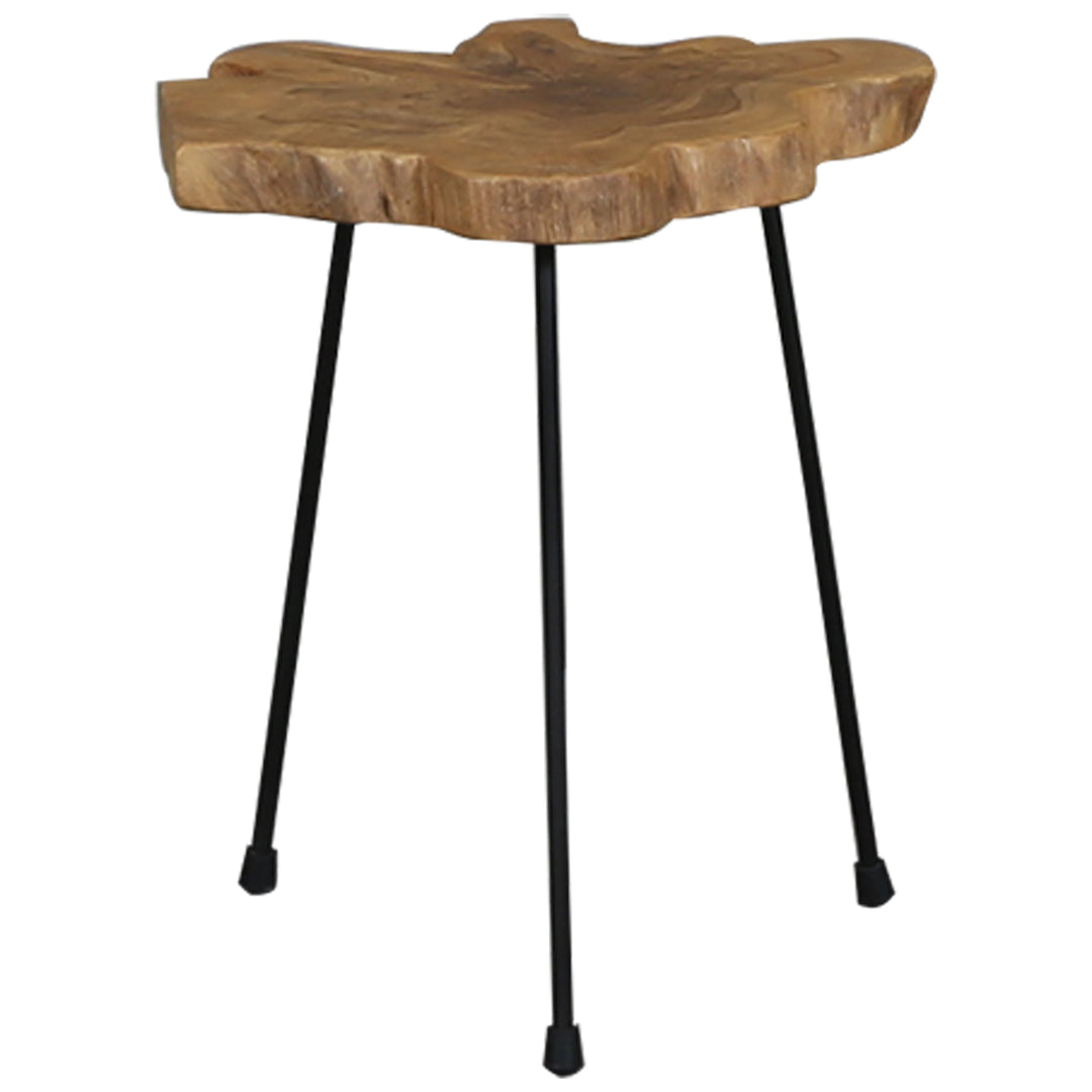 Βοηθητικό τραπέζι από ξύλο teak 45x50 cm, ευέλικτο για χρήση στο σαλόνι