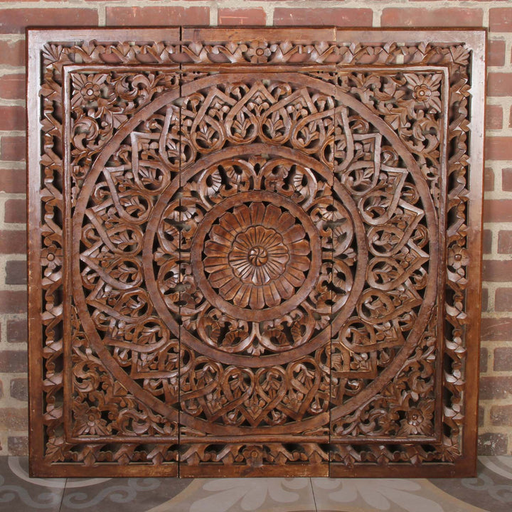 Ινδικό ξύλινο Mandala Hossam