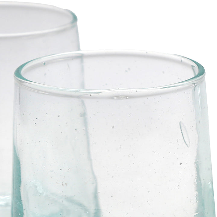 Γυαλί Latte Macchiato – διαφανές, φυσητό στο χέρι μοναδικό κομμάτι από παλιό γυαλί