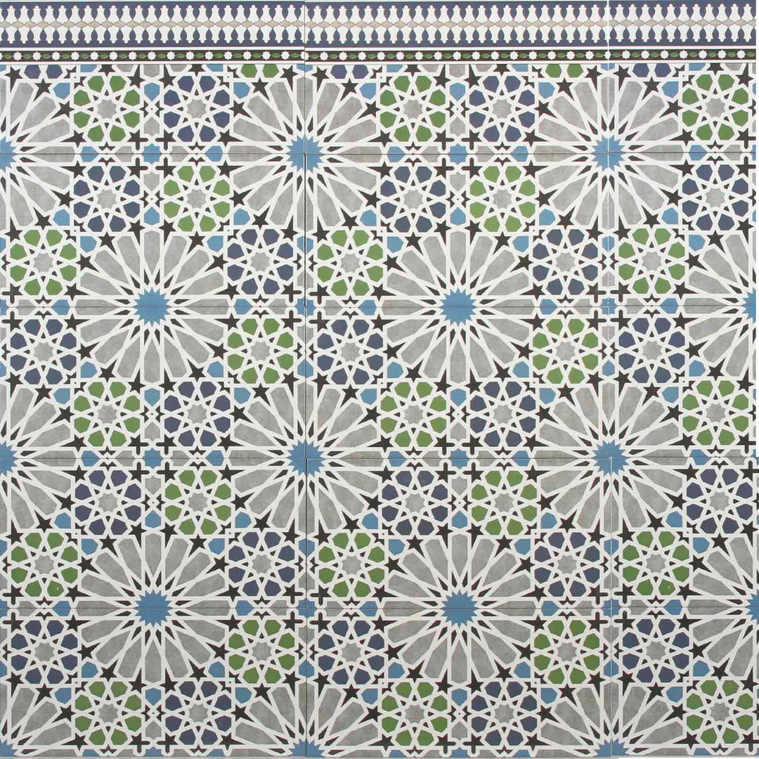 Μαροκινά πλακάκια τοίχου 50x25 cm – μωσαϊκό αστεριών
