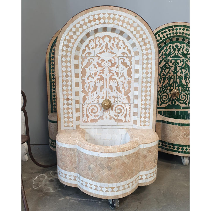 Μαρόκο μωσαϊκό σιντριβάνι Asfor White