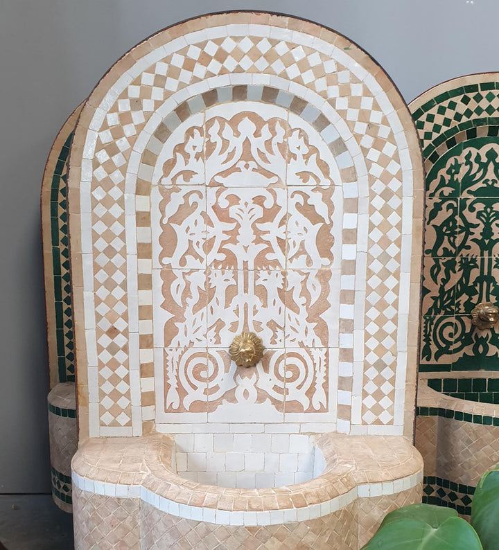 Μαρόκο μωσαϊκό σιντριβάνι Asfor White