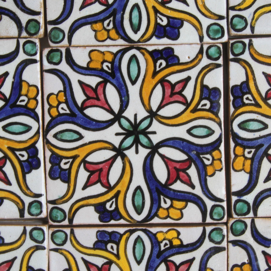 Πλακάκι ζωγραφισμένο στο χέρι 10x10 cm – Boho