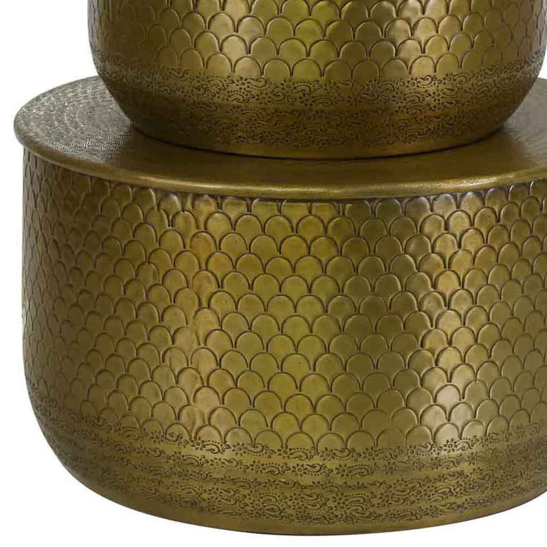 Ανατολίτικο βοηθητικό τραπέζι Alava Gold