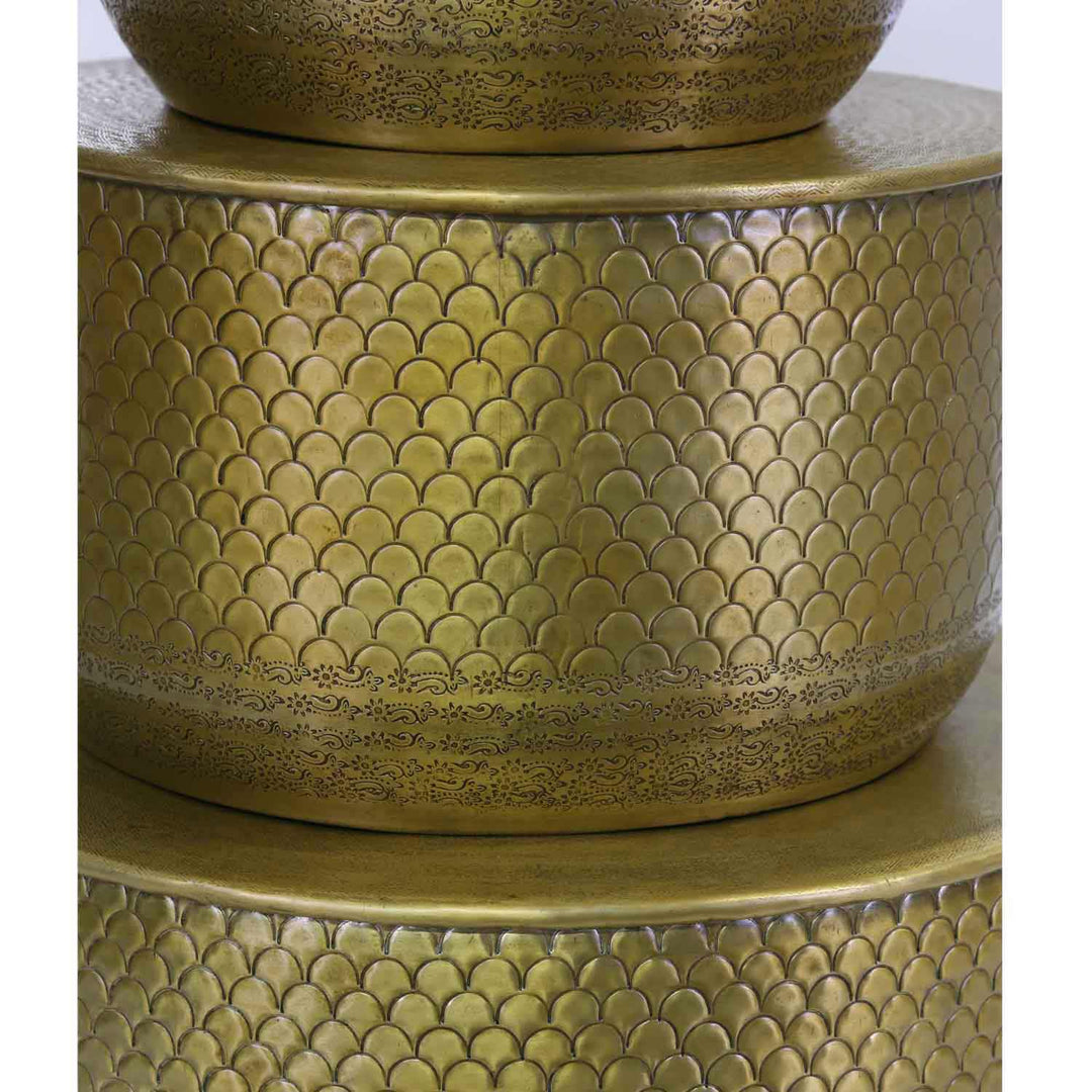 Ανατολίτικο βοηθητικό τραπέζι Alava Gold