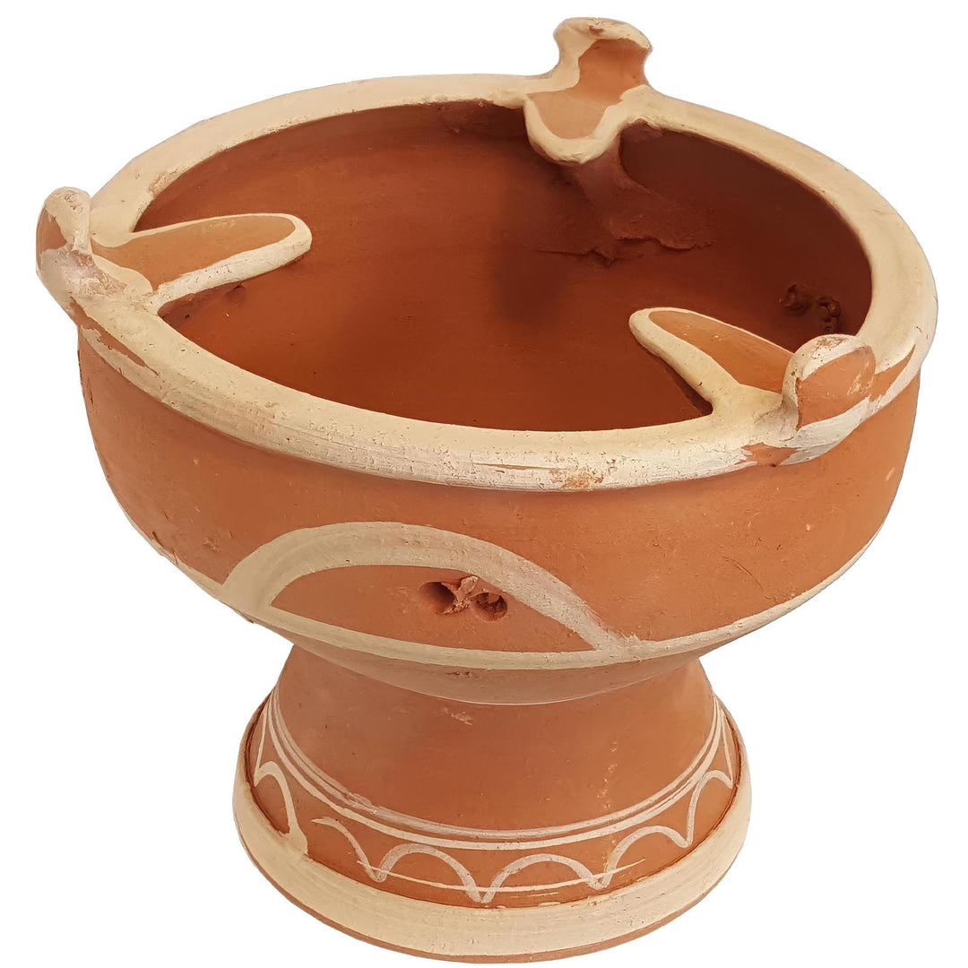 Ζεστό Tajine από πηλό, μαροκινό mejmar για κάρβουνα ως επιτραπέζια ψησταριά ή γκριλ για ταγιν